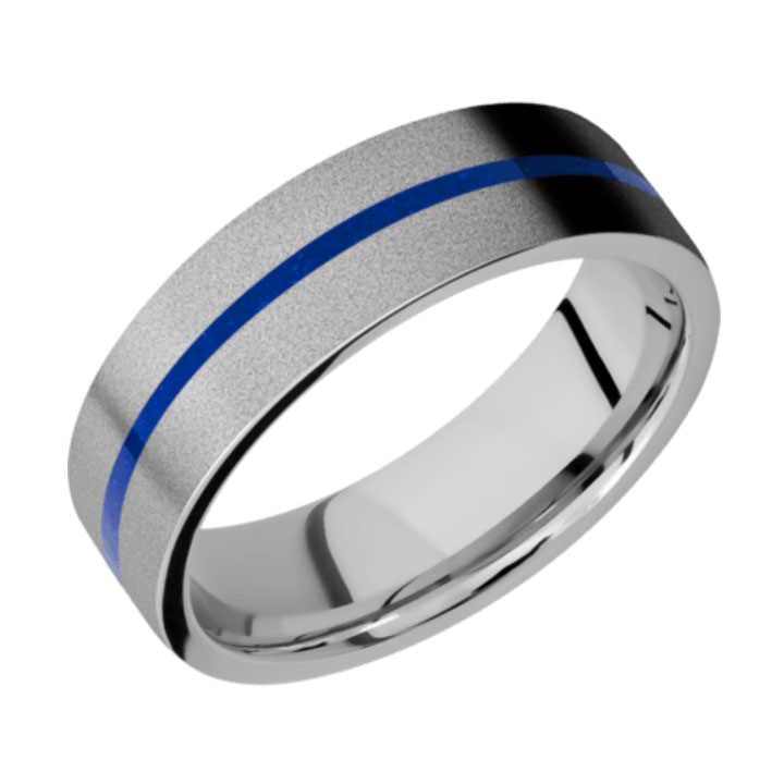 Blue &amp; Bead Finish Thin Blue Line Cobalt Chrome