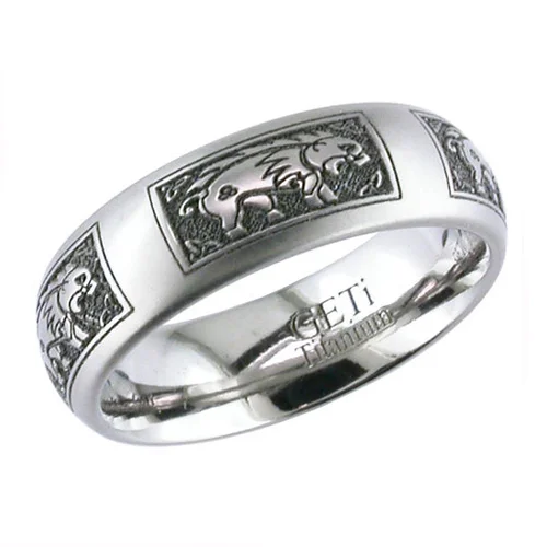 Celtic Boar Titanium Wedding Ring