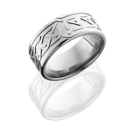 Celtic Knot Titanium Wedding Ring — Unique Titanium Wedding Rings