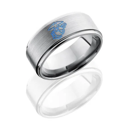 Marine Emblem Wedding Ring