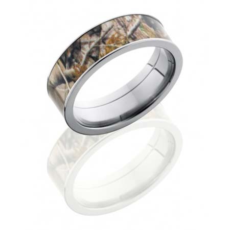 Camo Titanium Wedding Ring