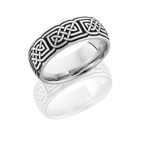 Celtic Knot Cobalt Chrome Wedding Ring — Unique Titanium Wedding Rings