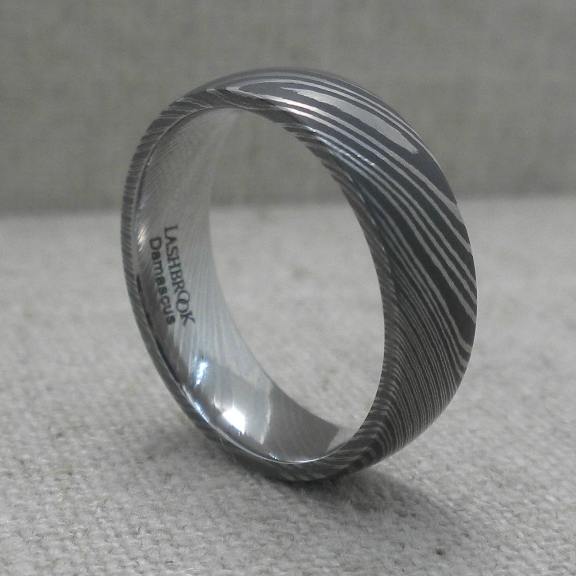 Damascus Steel Wedding Ring