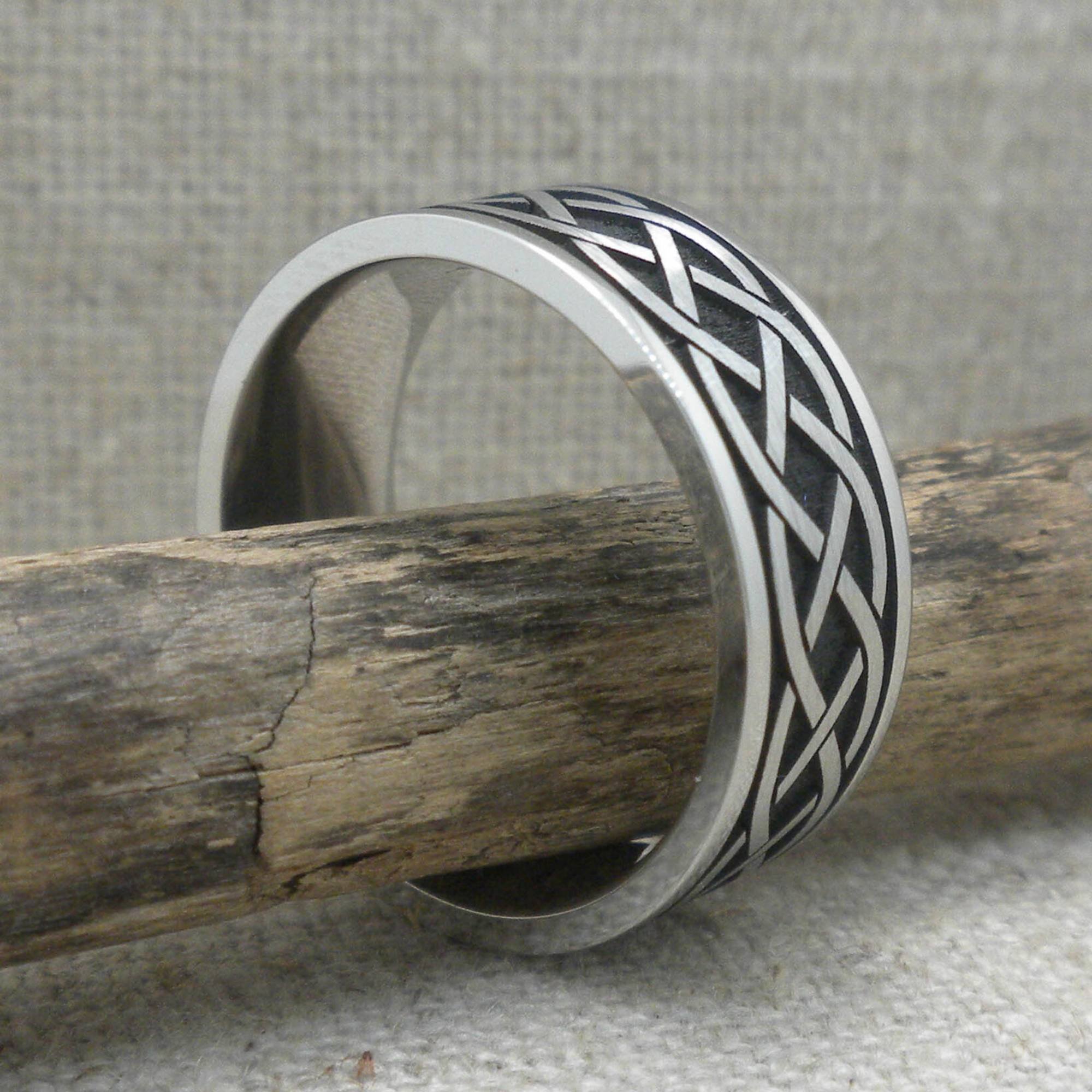 Celtic Wedding Ring in Cobalt Chrome