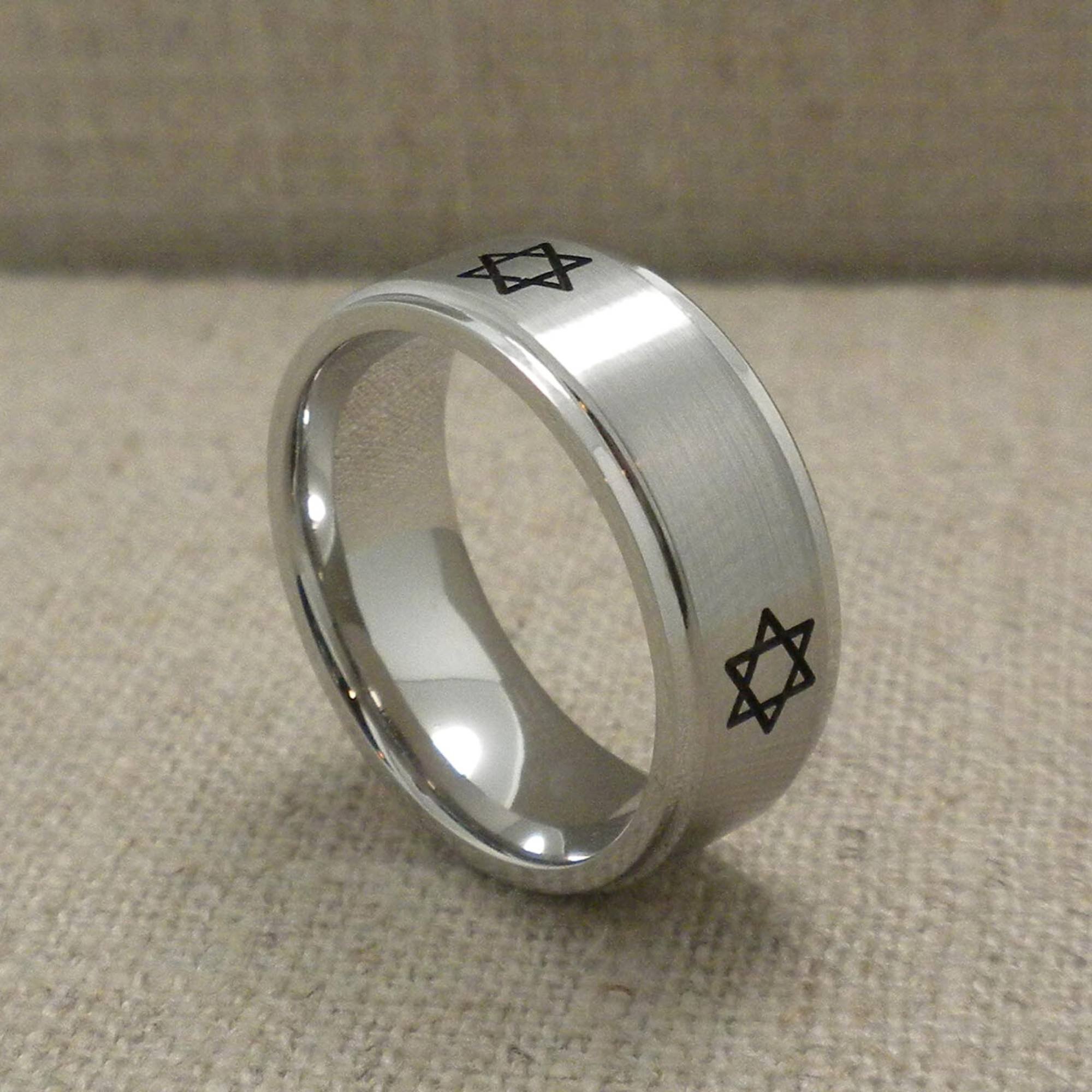 Star of David Wedding Ring in Cobalt Chrome