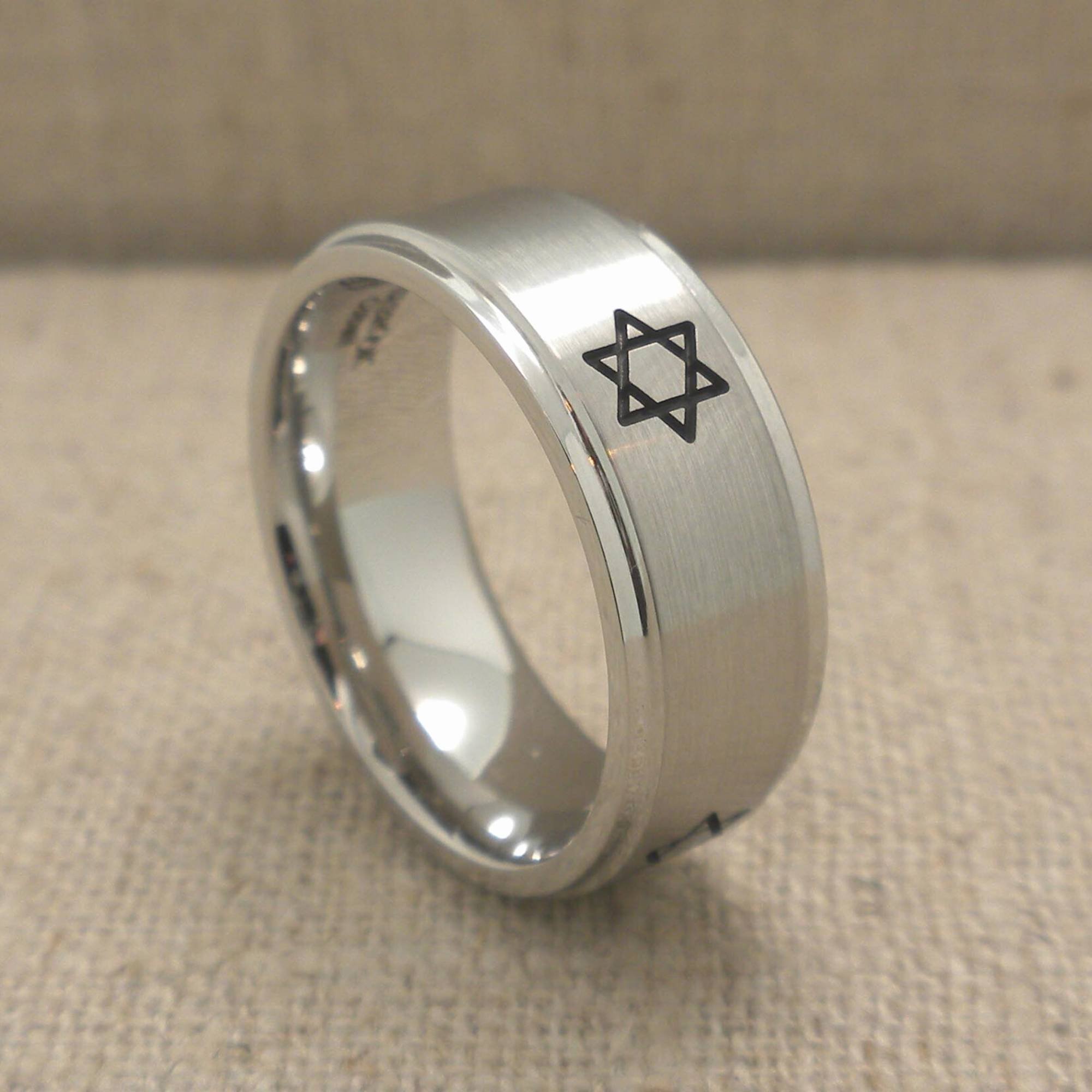 Star of David Wedding Ring in Cobalt Chrome
