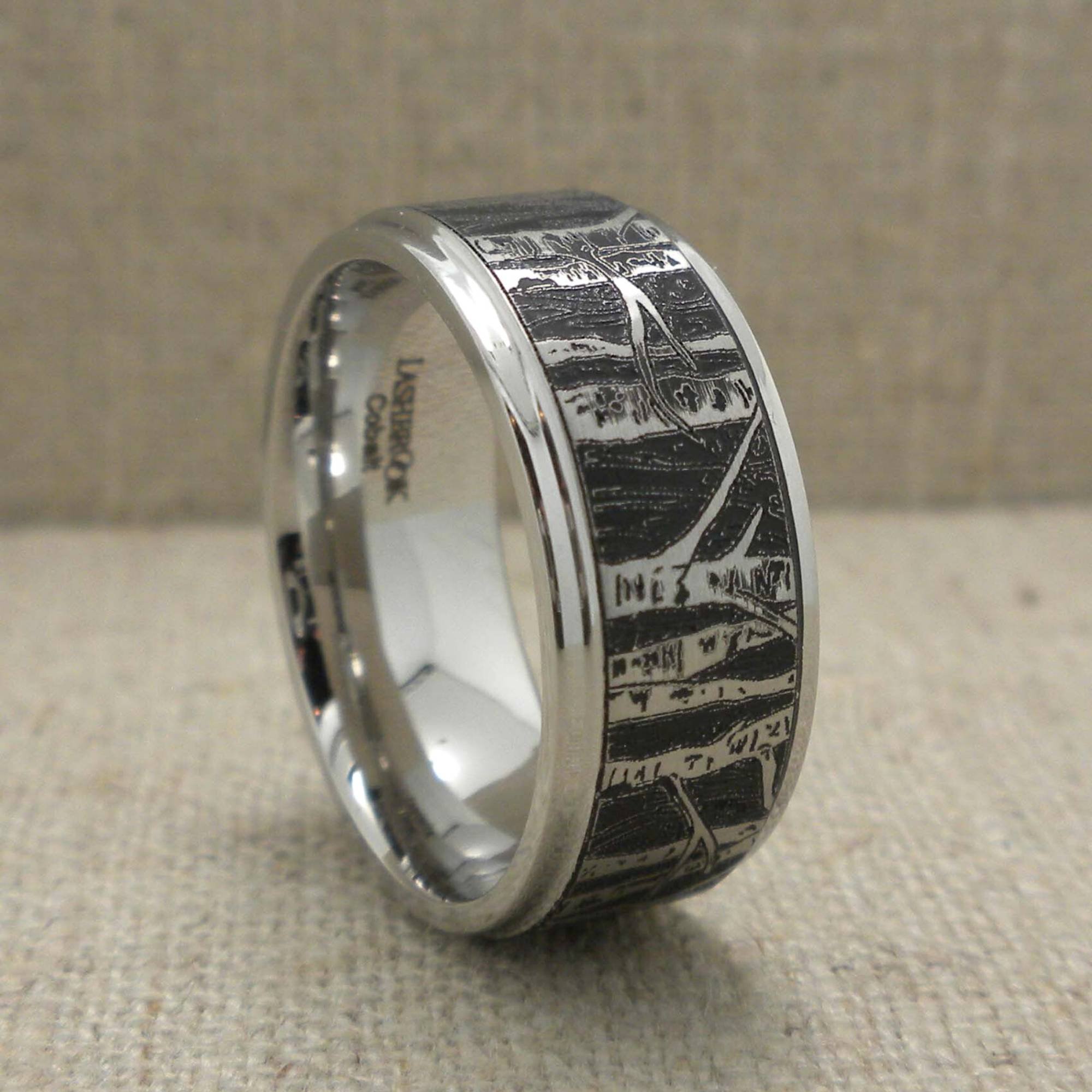 Aspen Wedding Ring in cobalt Chrome