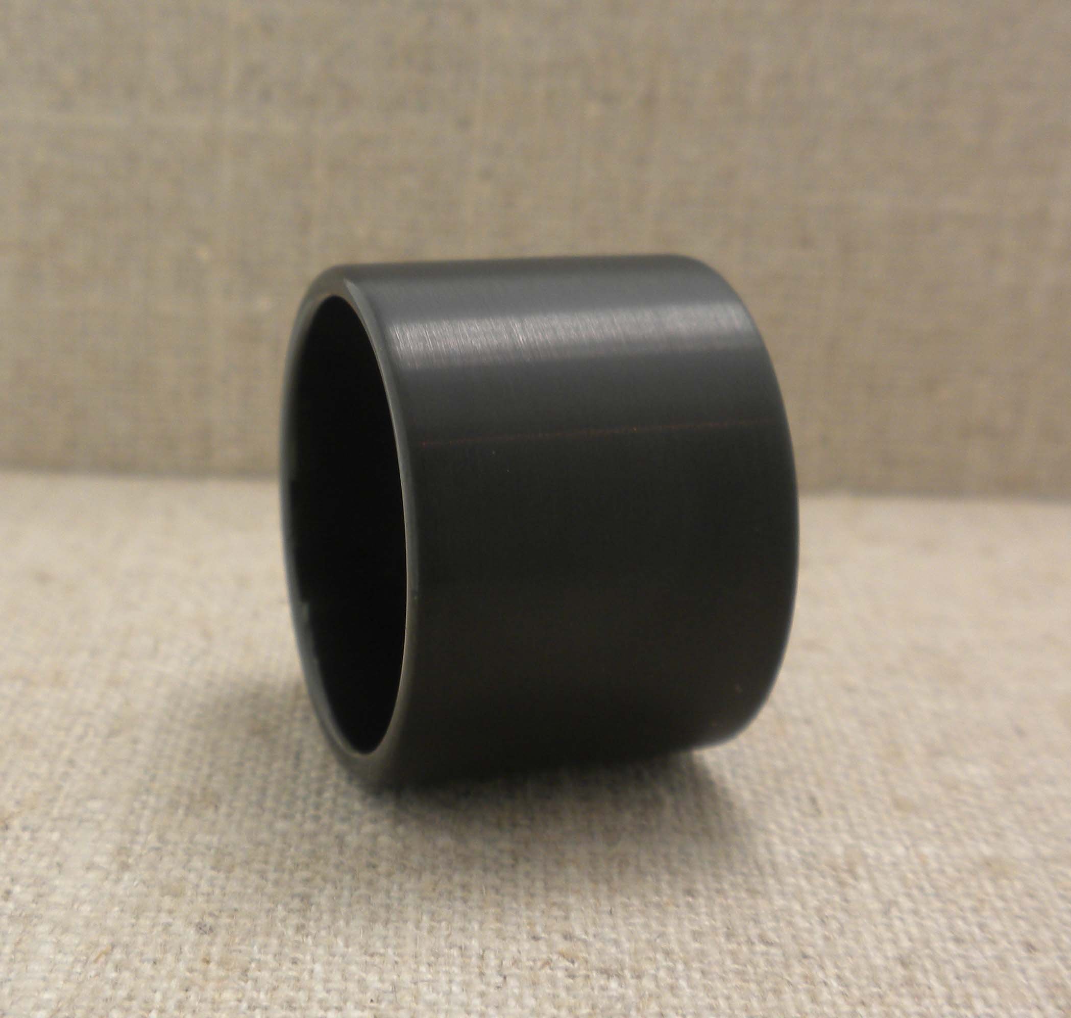 20 mm Black Tungsten Wedding Ring by Thorsten