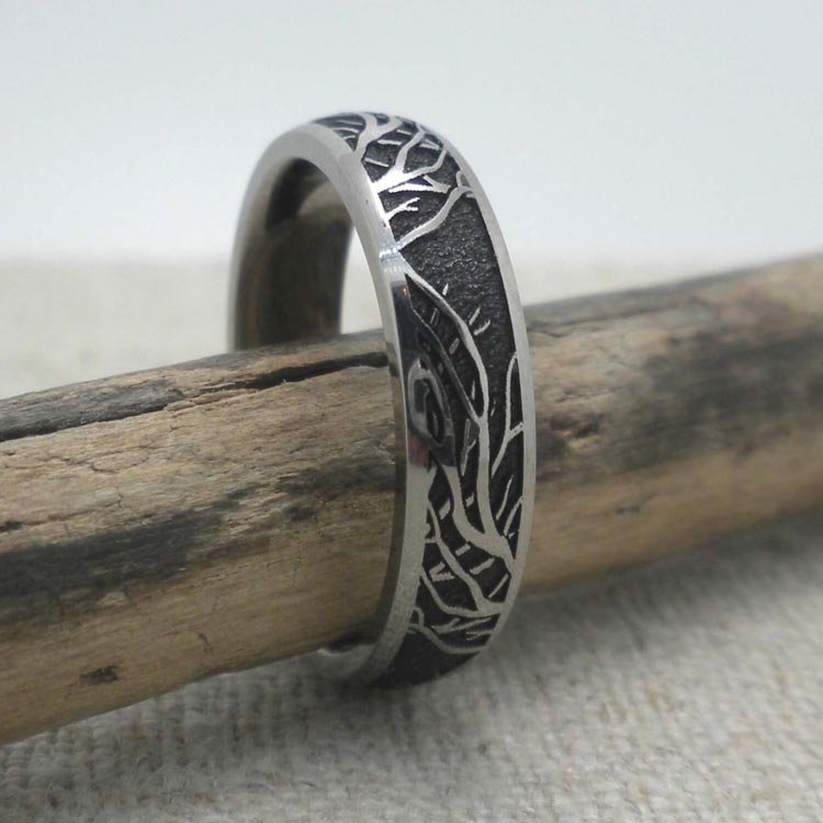 Tree Branches Wedding Band