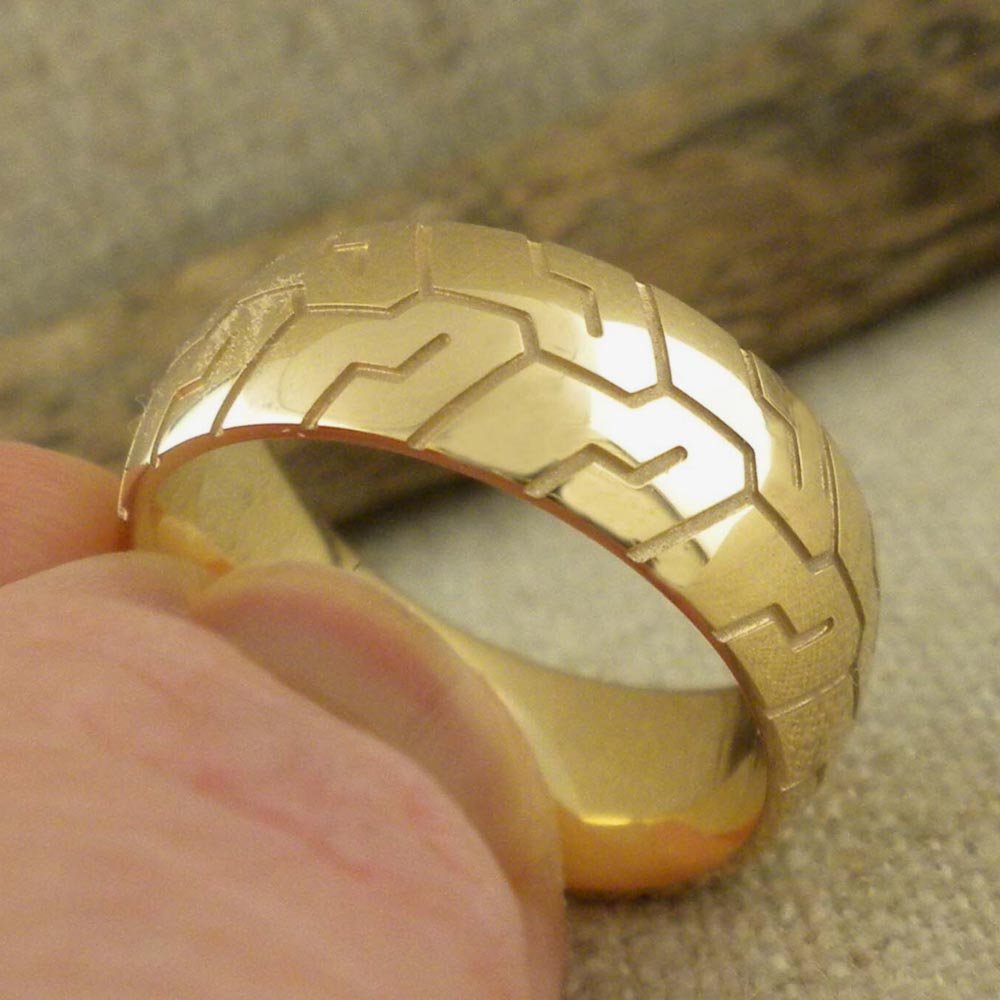 Bike tire rings. Wedding rings | Tire rings, Handmade rings, Handmade silver