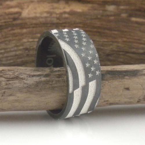 American Flag Wedding Ring