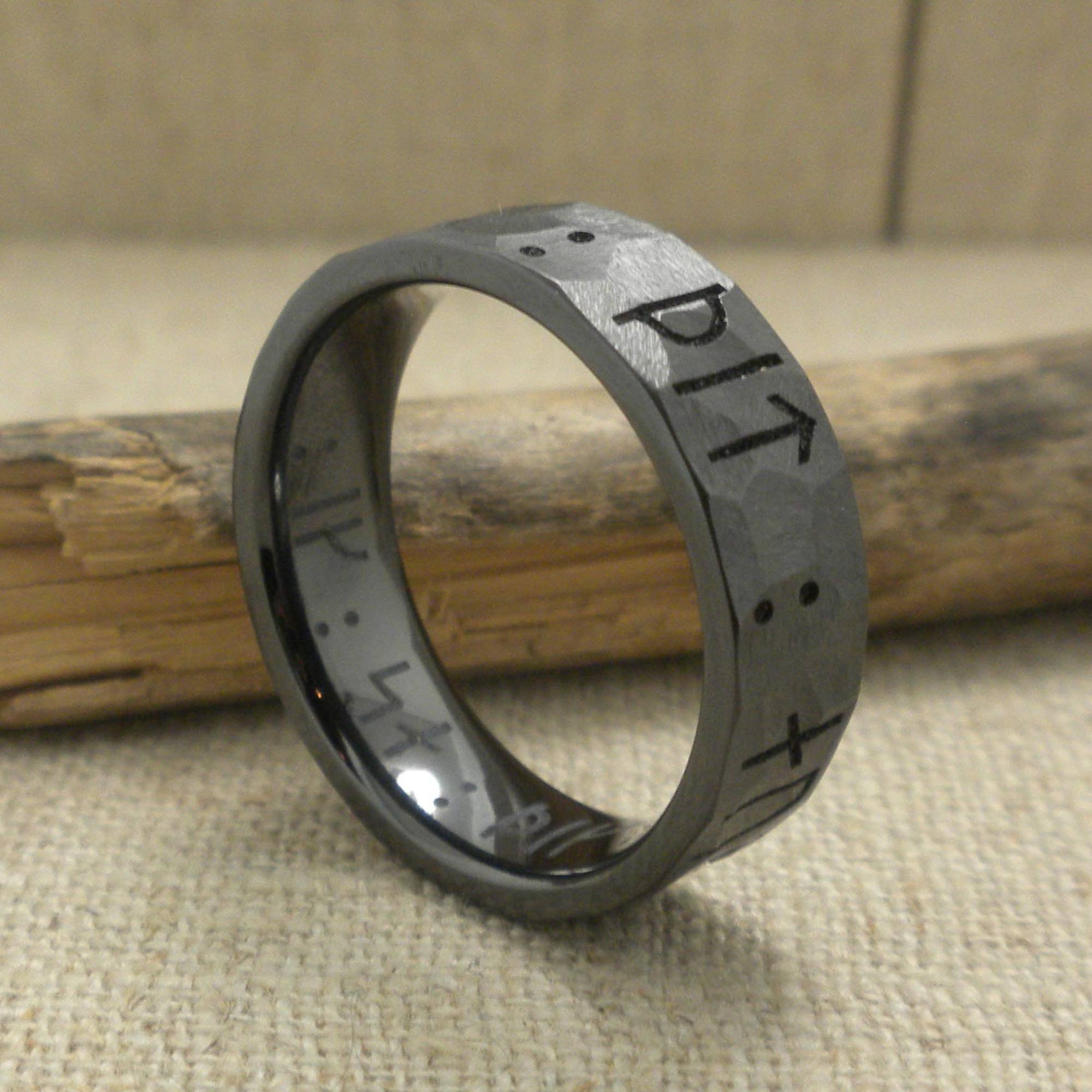 Black Zirconium Rings