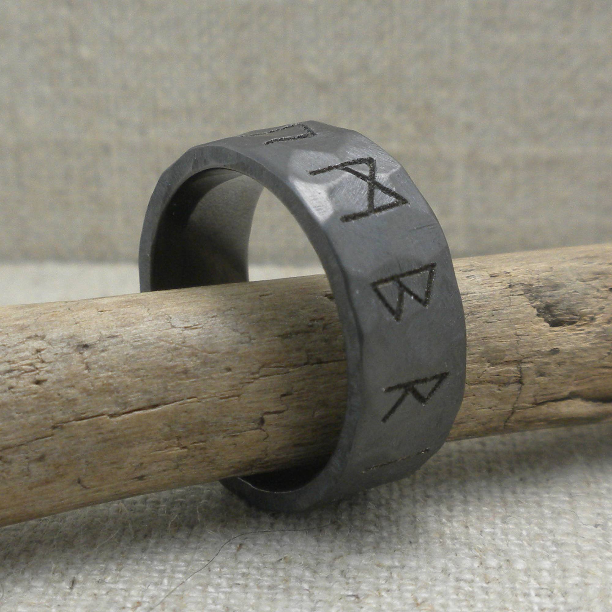 Custom Rune Wedding Rings