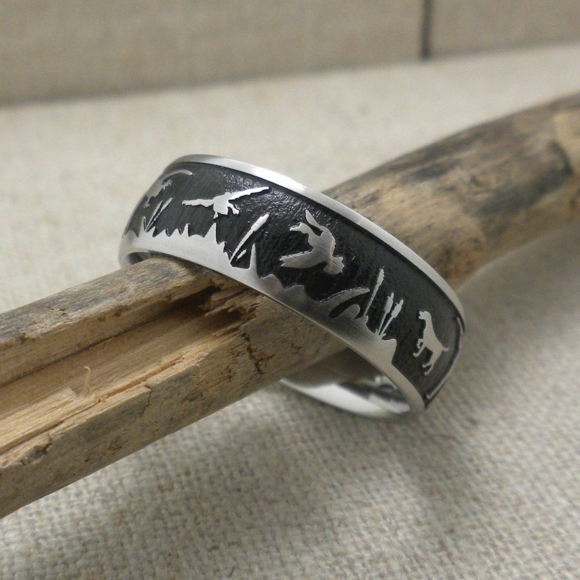 Duck Hunt Wedding Band