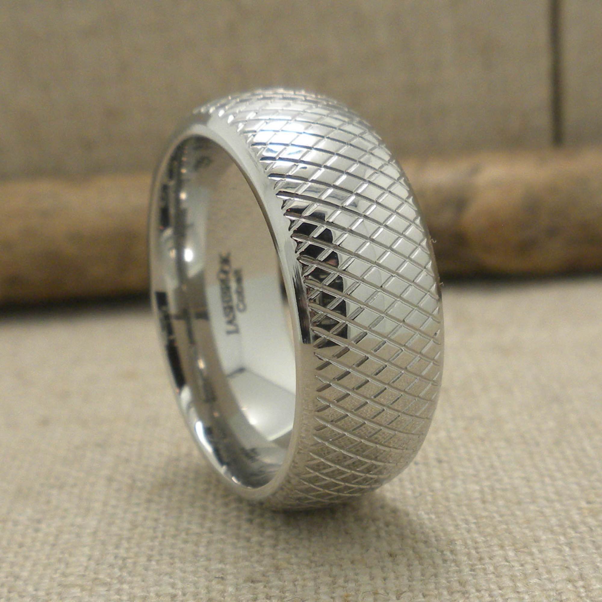 Knurl Wedding Band in Cobalt Chrome