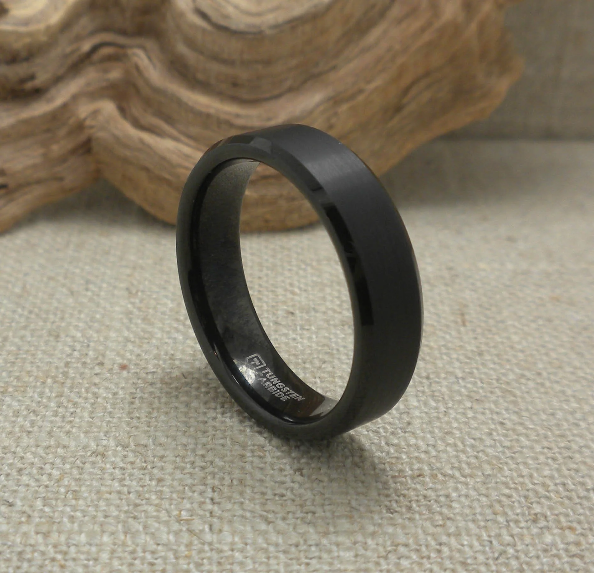 Thorsten Elise Black Tungsten Wedding Ring