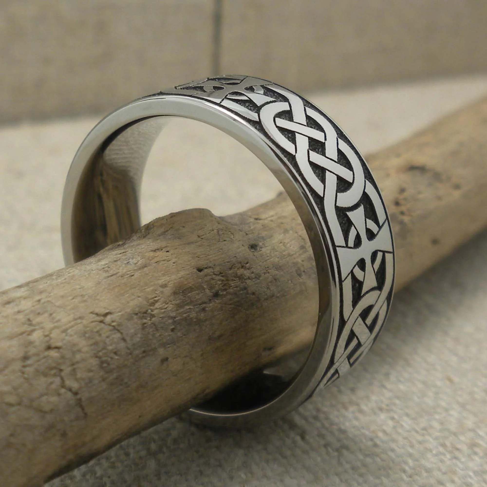 Celtic Cross Wedding Band