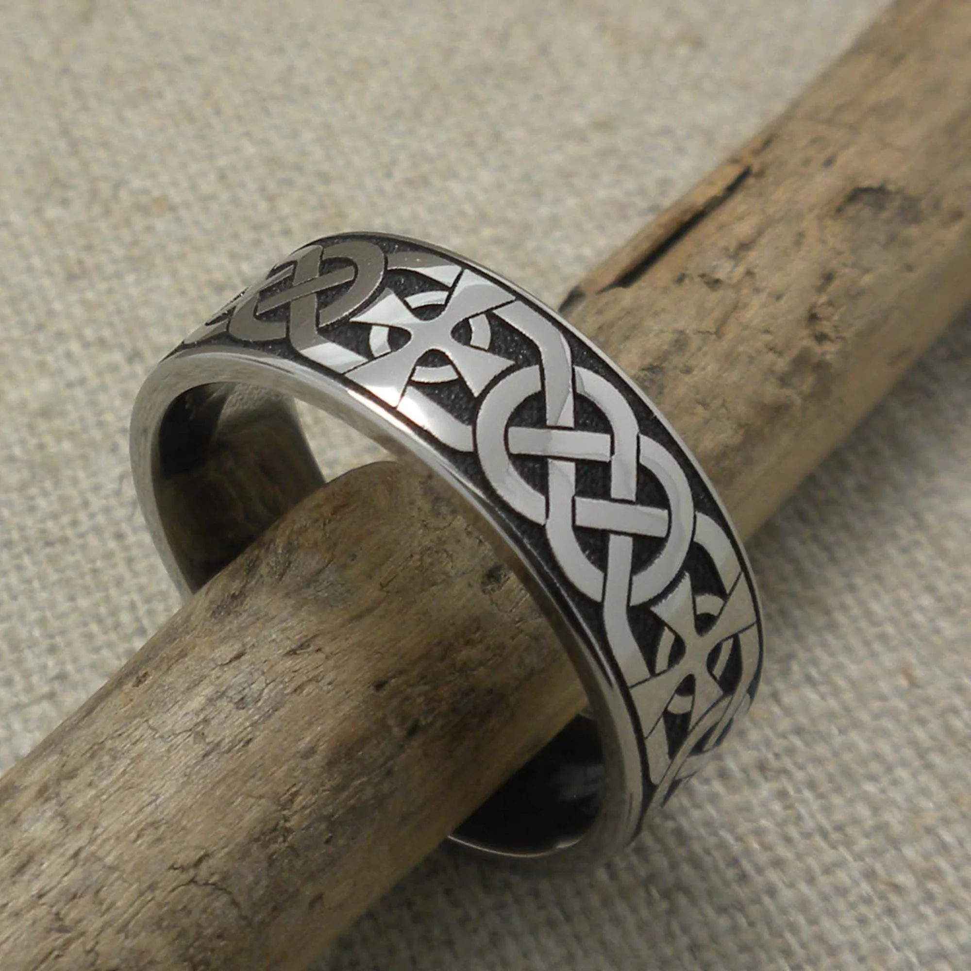 Celtic Cross and Celtic Knot Wedding Ring