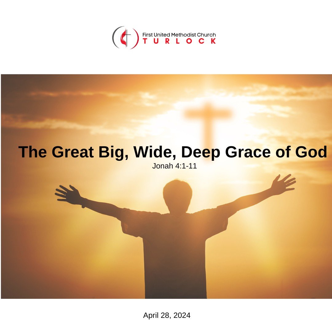 This Sunday, The Great, Wide, Deep Grace of God! Join us at 9:30 AM in person or online at www.fumcturlock.org.