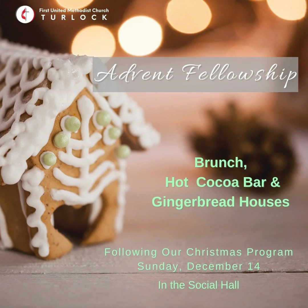 This Sunday, join us after the Christmas Program for a festive time in the Social Hall. We will enjoy fellowship, brunch, a hot cocoa bar &amp; gingerbread house making! www.fumcturlock.org