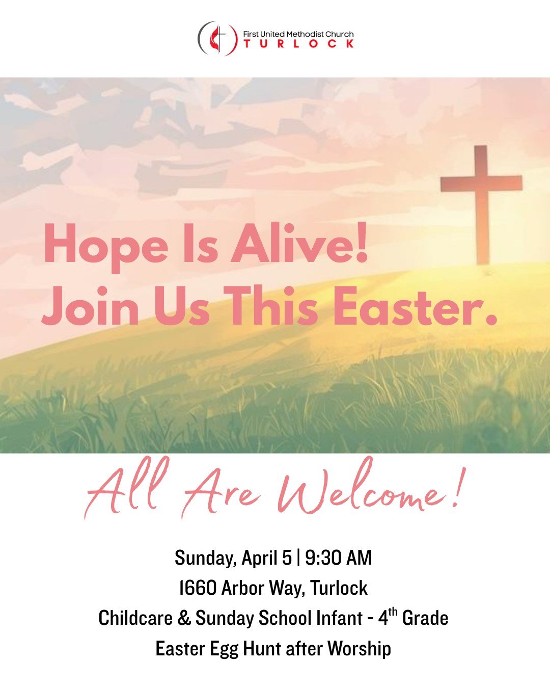 Looking for an Easter service to attend? Celebrate Easter with us! Easter is a great moment to pause, reflect, and celebrate hope and new beginnings. We will have an Easter Egg Hunt following worship on the front lawn. All are welcome, Easter - April