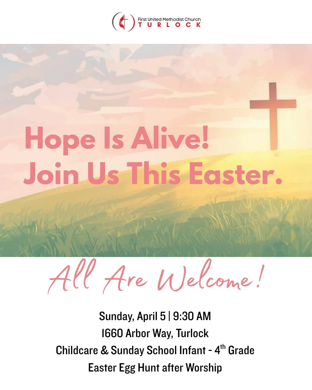 Looking for an Easter service to attend? Celebrate Easter with us! Easter is a great moment to pause, reflect, and celebrate hope and new beginnings. We will have an Easter Egg Hunt following worship on the front lawn. All are welcome, Easter - April