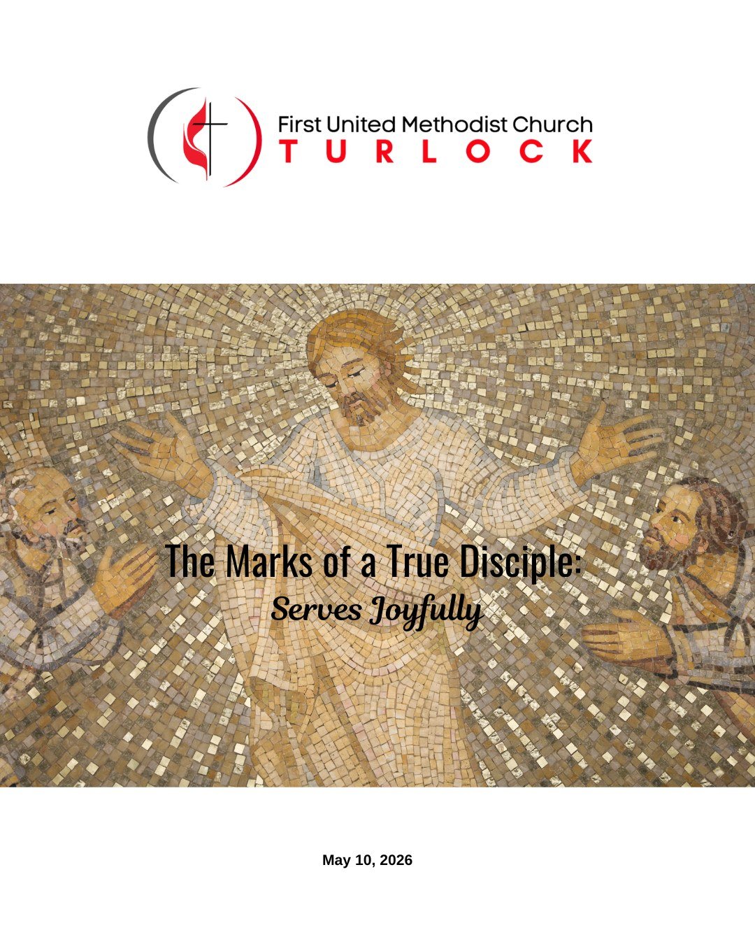 This Sunday we will celebrate Mother's day and explore, The Marks of a True Disciple: Serves Joyfully. Join us at 9:30 AM in person or online at www.fumcturlock.org