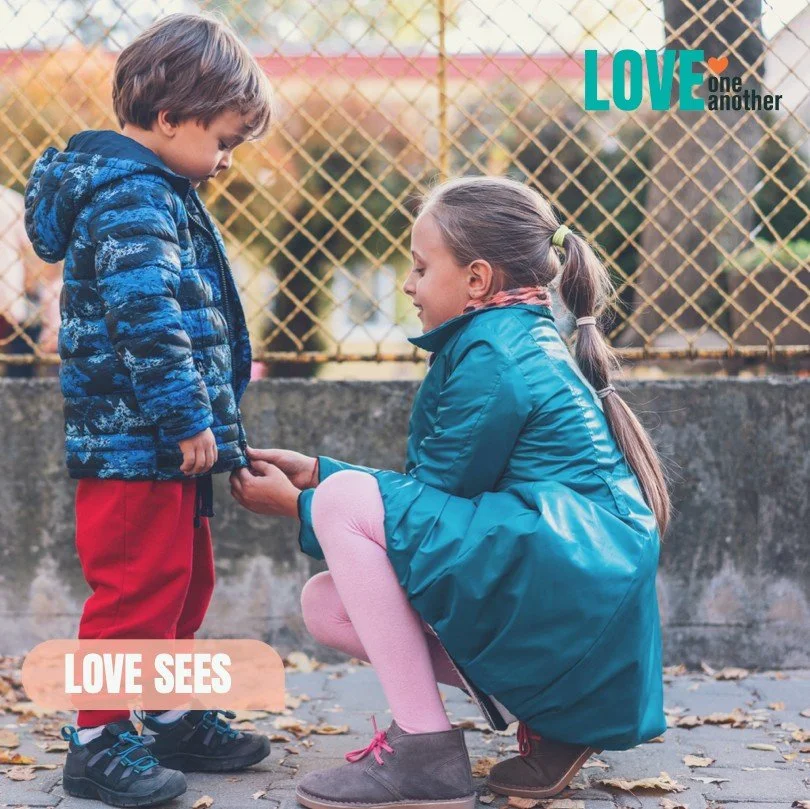 Love Sees! See people. Not a glance. Not a scroll past. A real, full stop &mdash; letting someone in front of you actually land. Want to know how? Click out linktree 🔗 in our bio for our Love One Another Kindness Journal. #loveoneanother