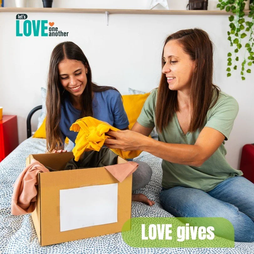 Love Gives: As we begin a new week do something kind anonymously so that no one knows it was you. Leave an encouraging note, pay for someones coffee, or meet an unannounced need. #loveoneanother