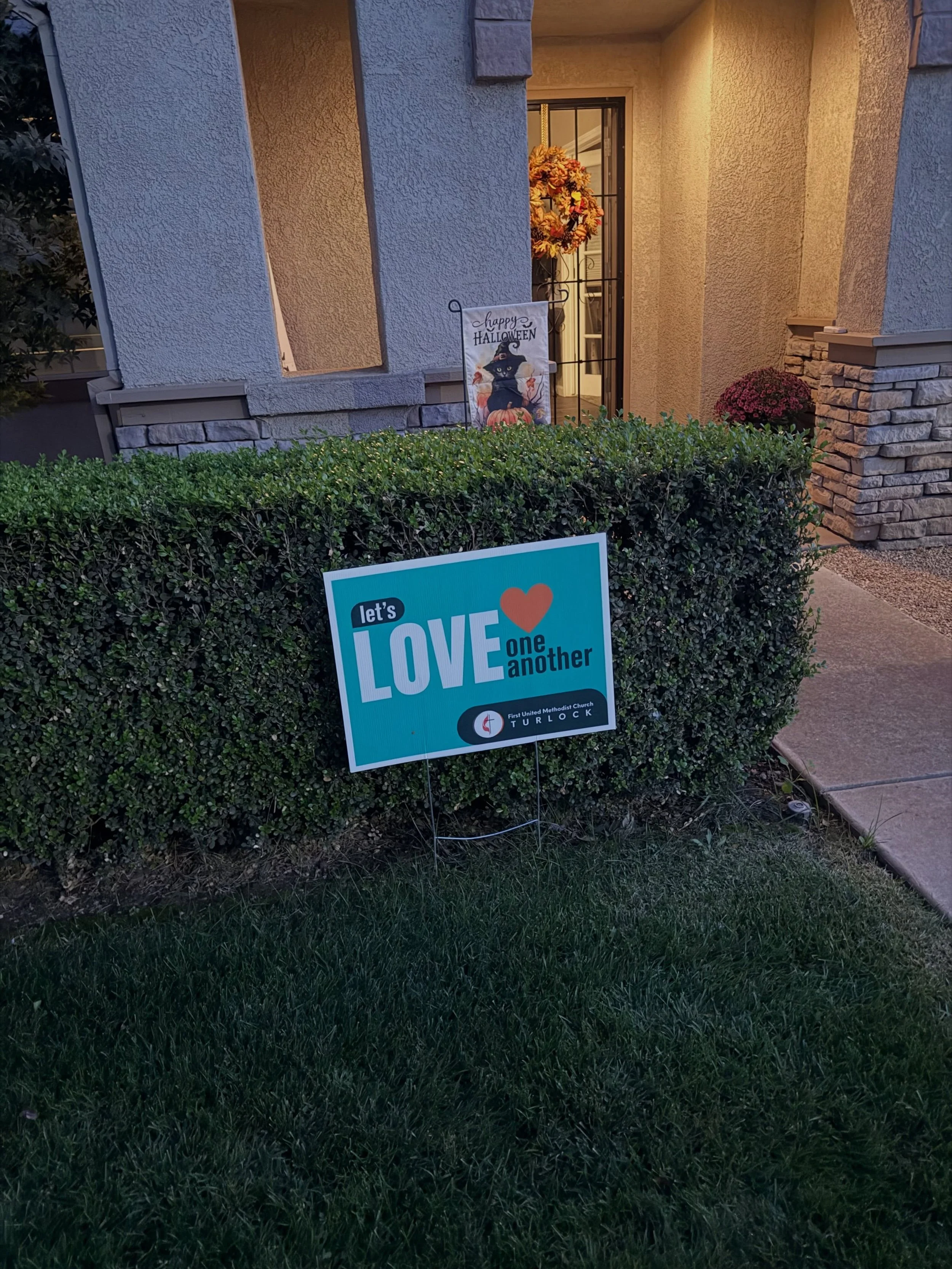 More signs popping up around town! #loveoneanother