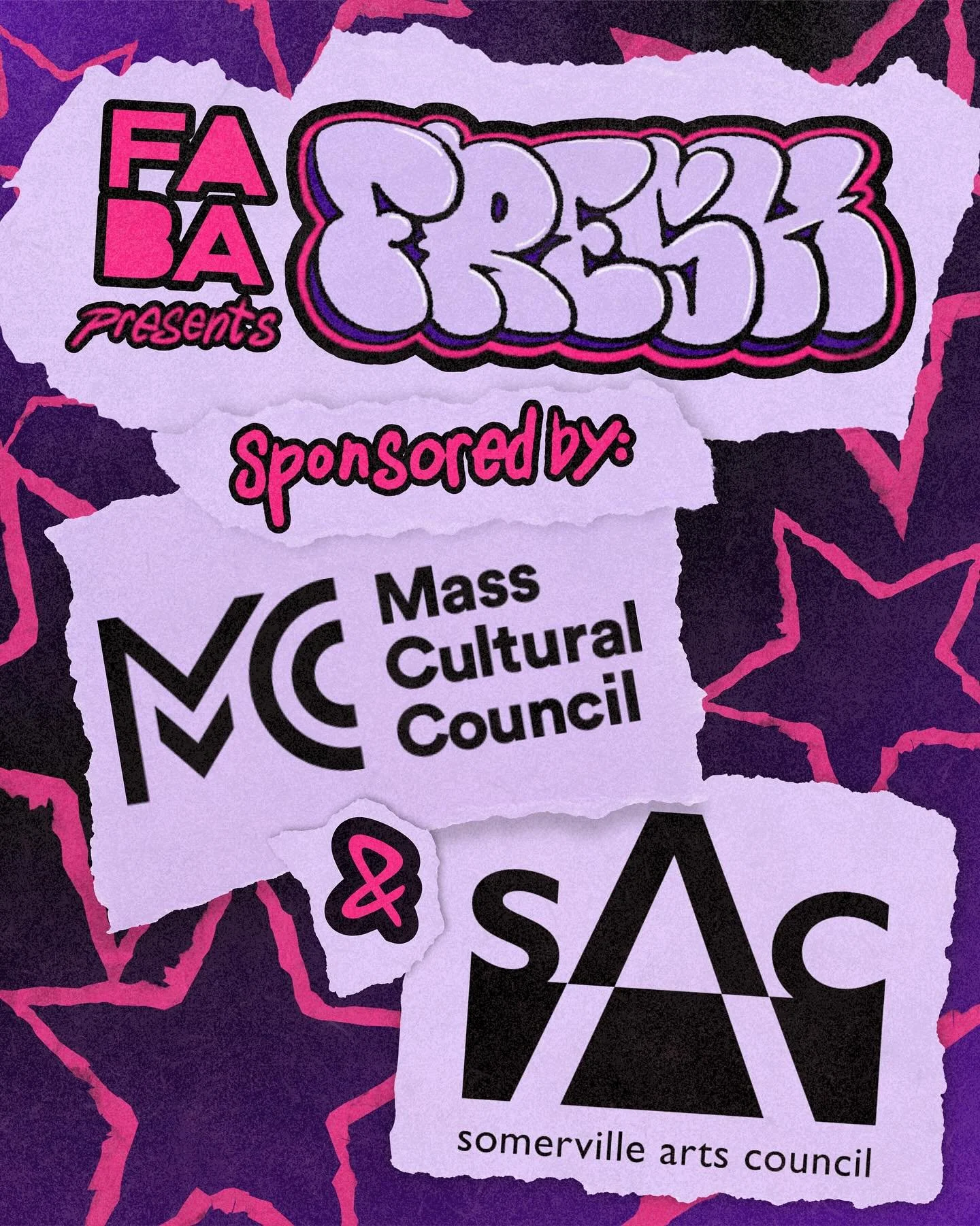 FABA Presents: FRESH is made possible by a grant from the Somerville Arts Council, a local agency supported by the Massachusetts Cultural Council.

Thank you @somervilleartscouncil and @masscultural for supporting FABA&rsquo;s mission to serve local 