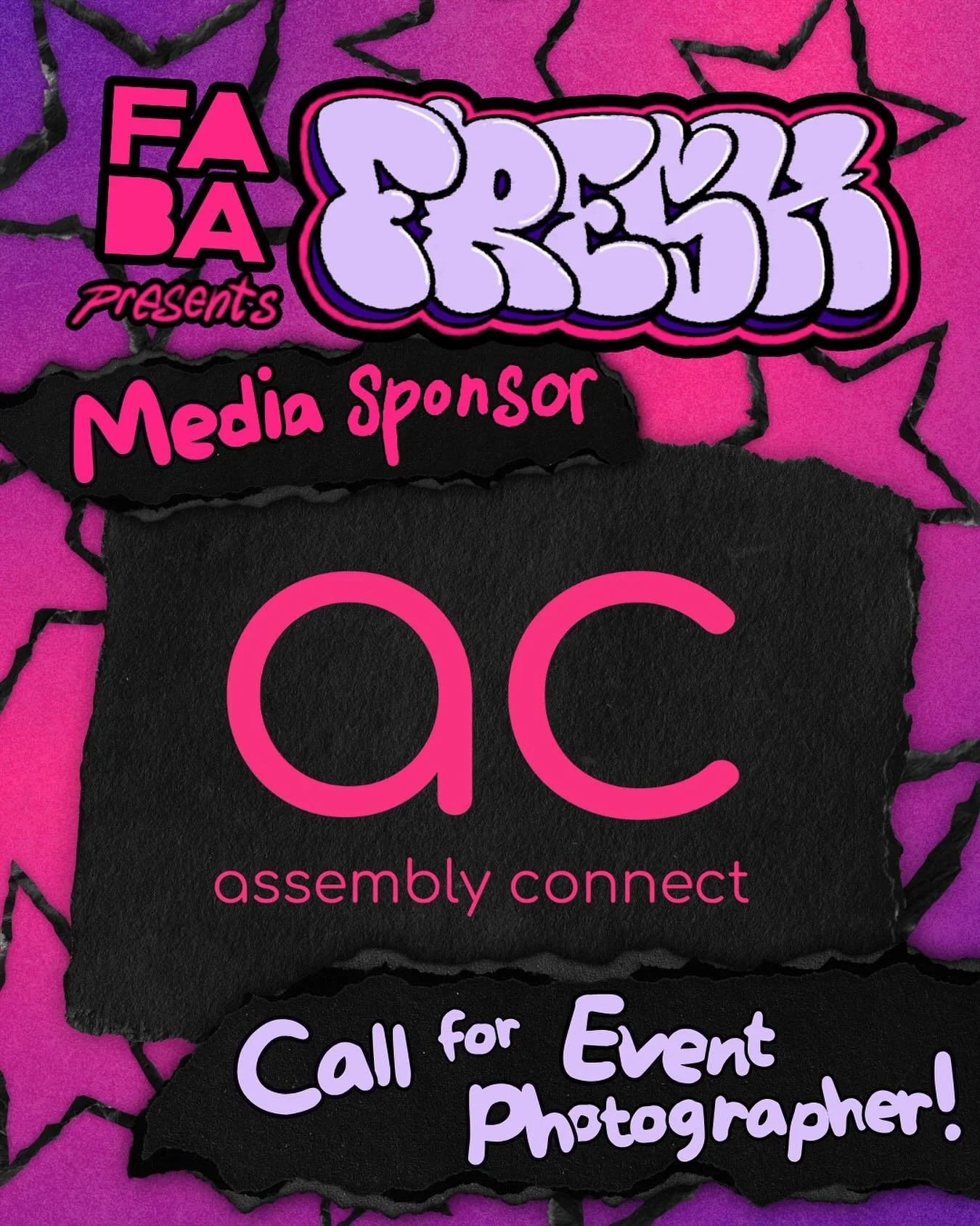 Thanks to support from Assembly Connect, we&rsquo;re hiring a photographer to document #FABAFresh! 📸

➡️To apply, please email some examples of your work to: faba.boston@gmail.com
💰This is a paid opportunity!

🚲Assembly Connect is a non-profit tra