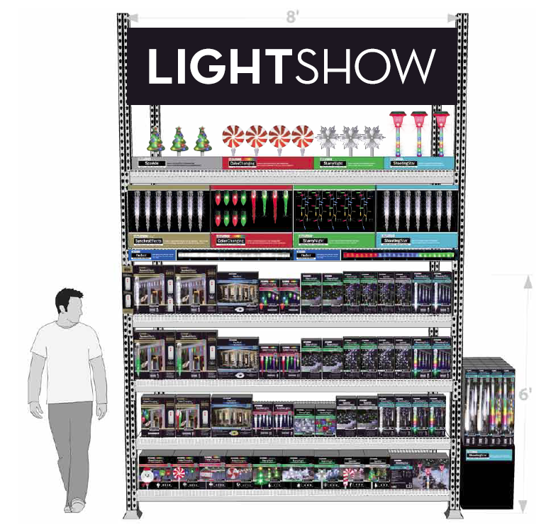 8-ft. LightShow Display