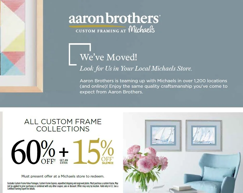 Aaron Brothers Direct Mailer
