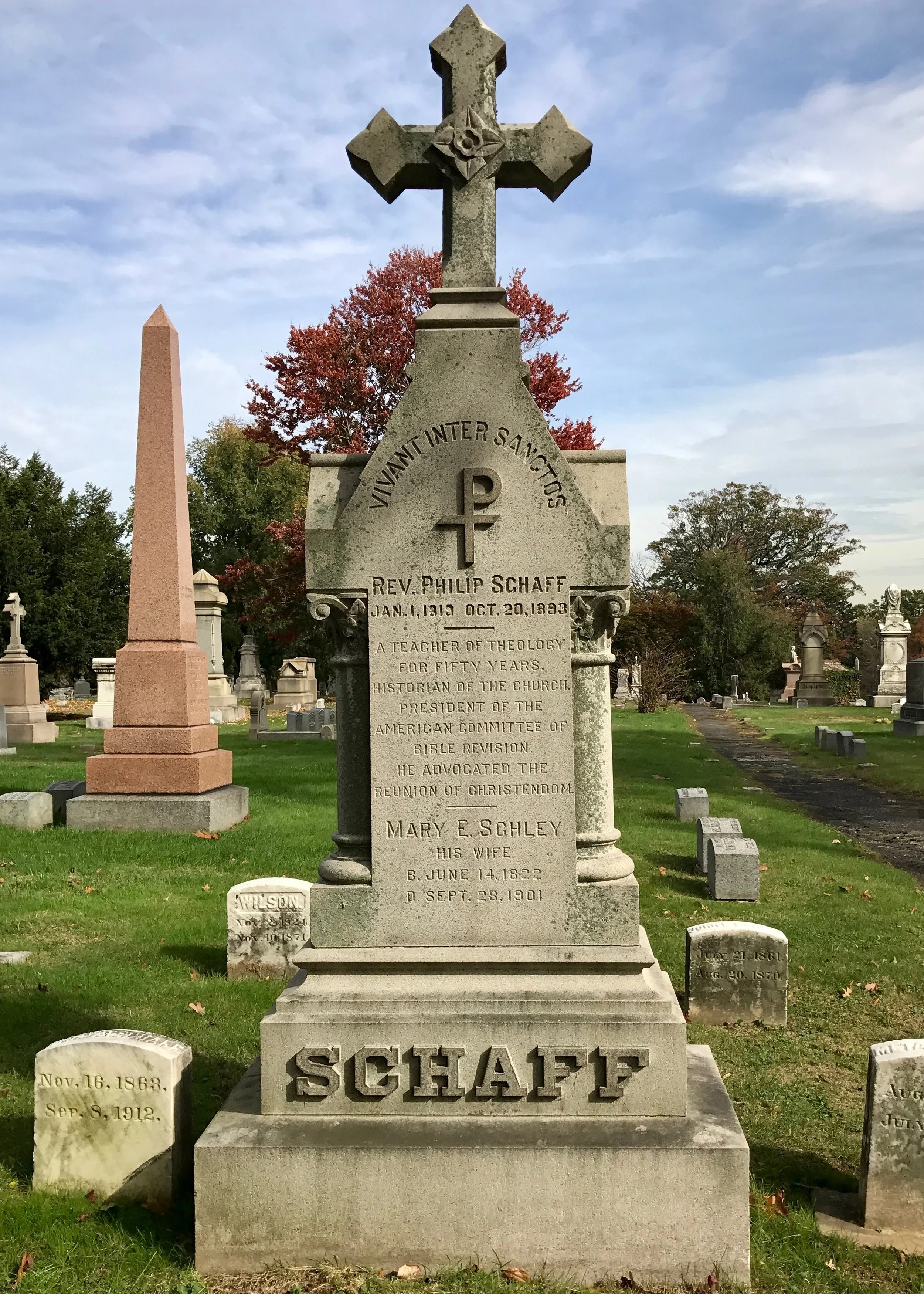 Philip Schaff is buried at Woodlawn Cemetery, Bronx, New York.