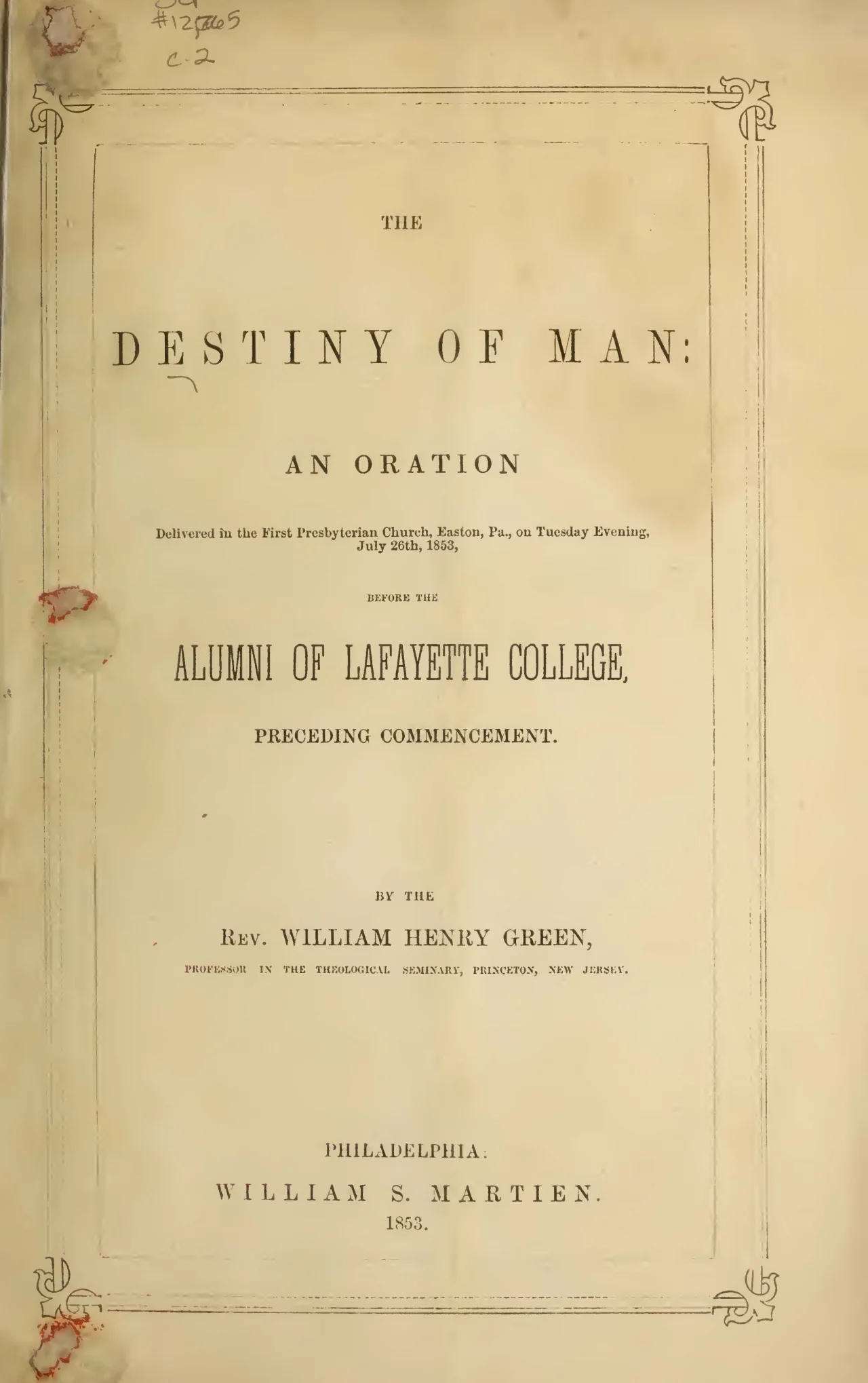 Green, William Henry, The Destiny of Man Title Page.jpg