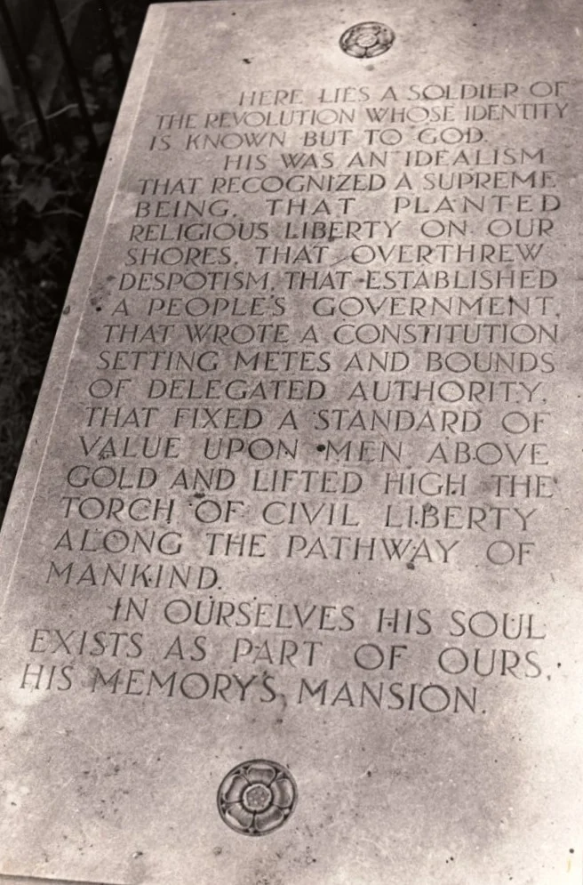 Tomb of the Unknown Revolutionary War Soldier, Old Presbyterian Meeting House, Alexandria, Virginia