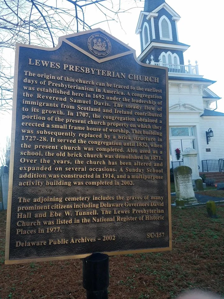 Samuel Davis, Sr. (one of the original seven members of the first American Presbytery) established the first Presbyterian church in Lewes, Delaware. Photo credit: R. Andrew Myers
