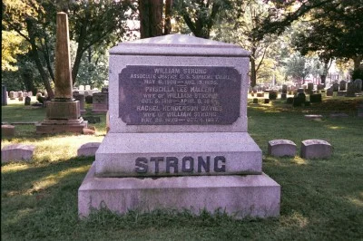 U.S. Supreme Court Justice (and Presbyterian ruling elder) William Strong is buried at Charles Evans Cemetery, Reading, Pennsylvania.