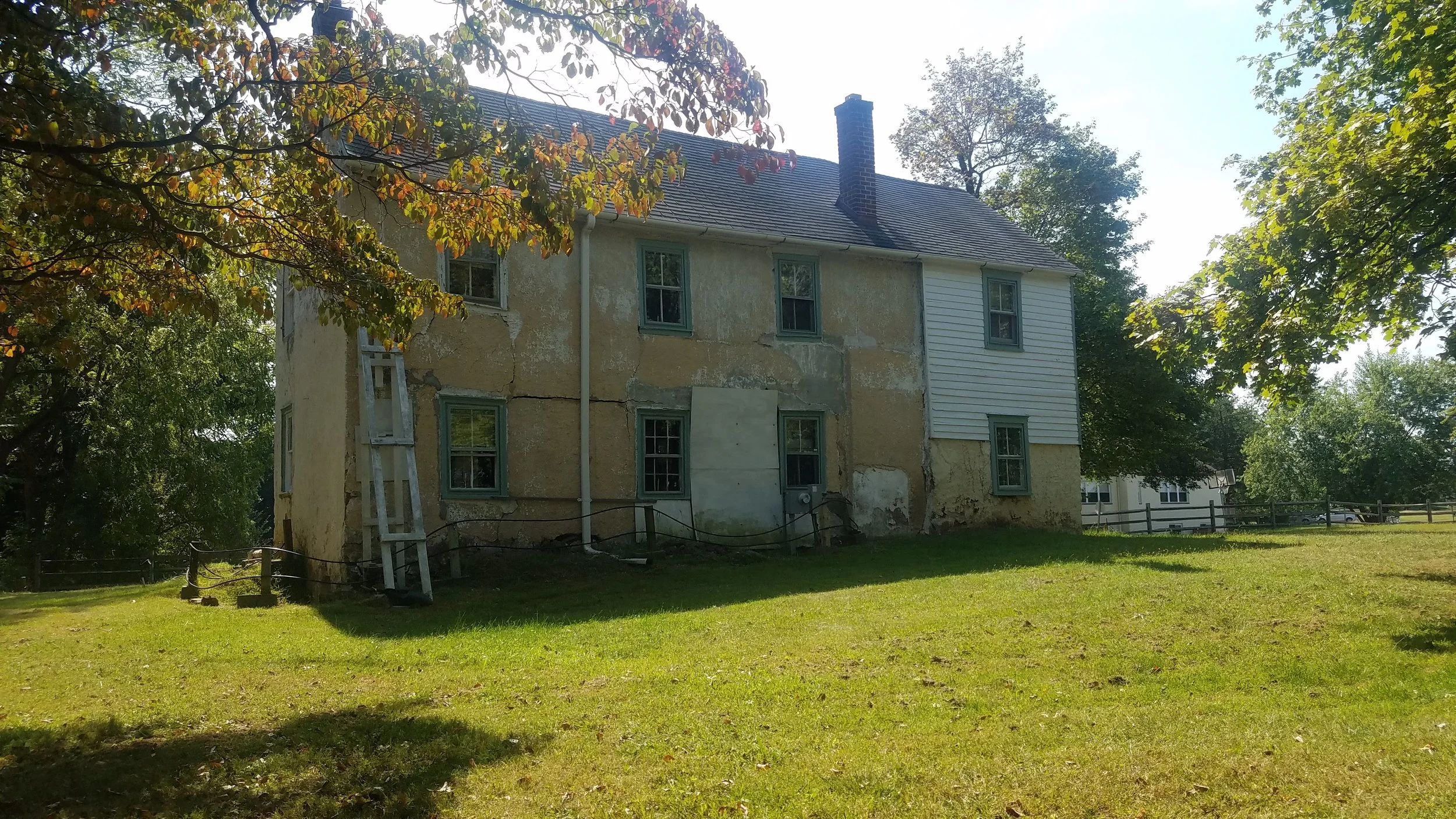 Rear view of the William Tennent House (photo credit: R. Andrew Myers).