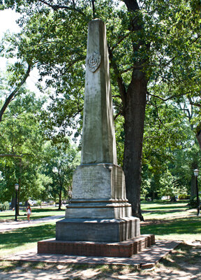 The Joseph Caldwell monument is located on the campus of the University of North Carolina-Chapel Hill, Chapel Hill, North Carolina.