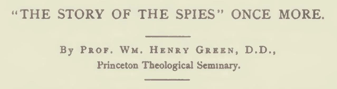 Green, William Henry, The Story of the Spies Once More Title Page.jpg
