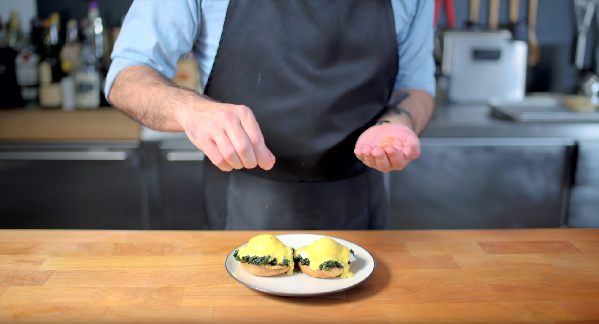 Eggs Florentine inspired by Frasier