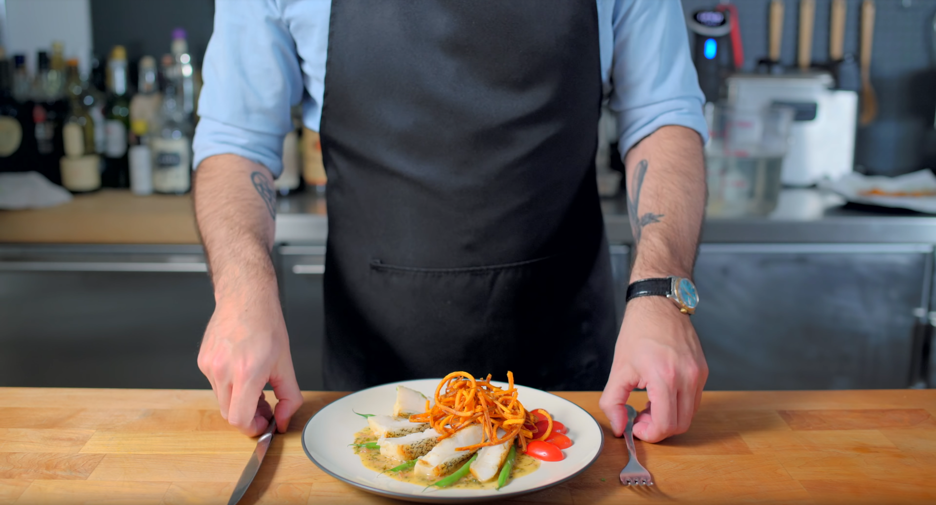 Chilean Sea Bass inspired by Jurassic Park — Binging With Babish