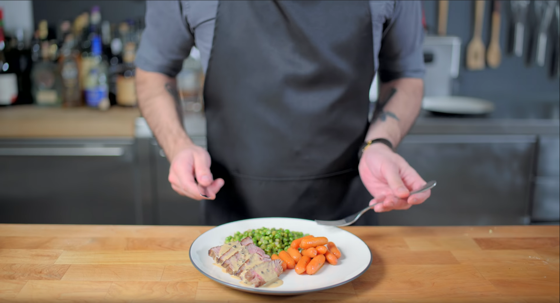 Steak au Poivre inspired by Archer