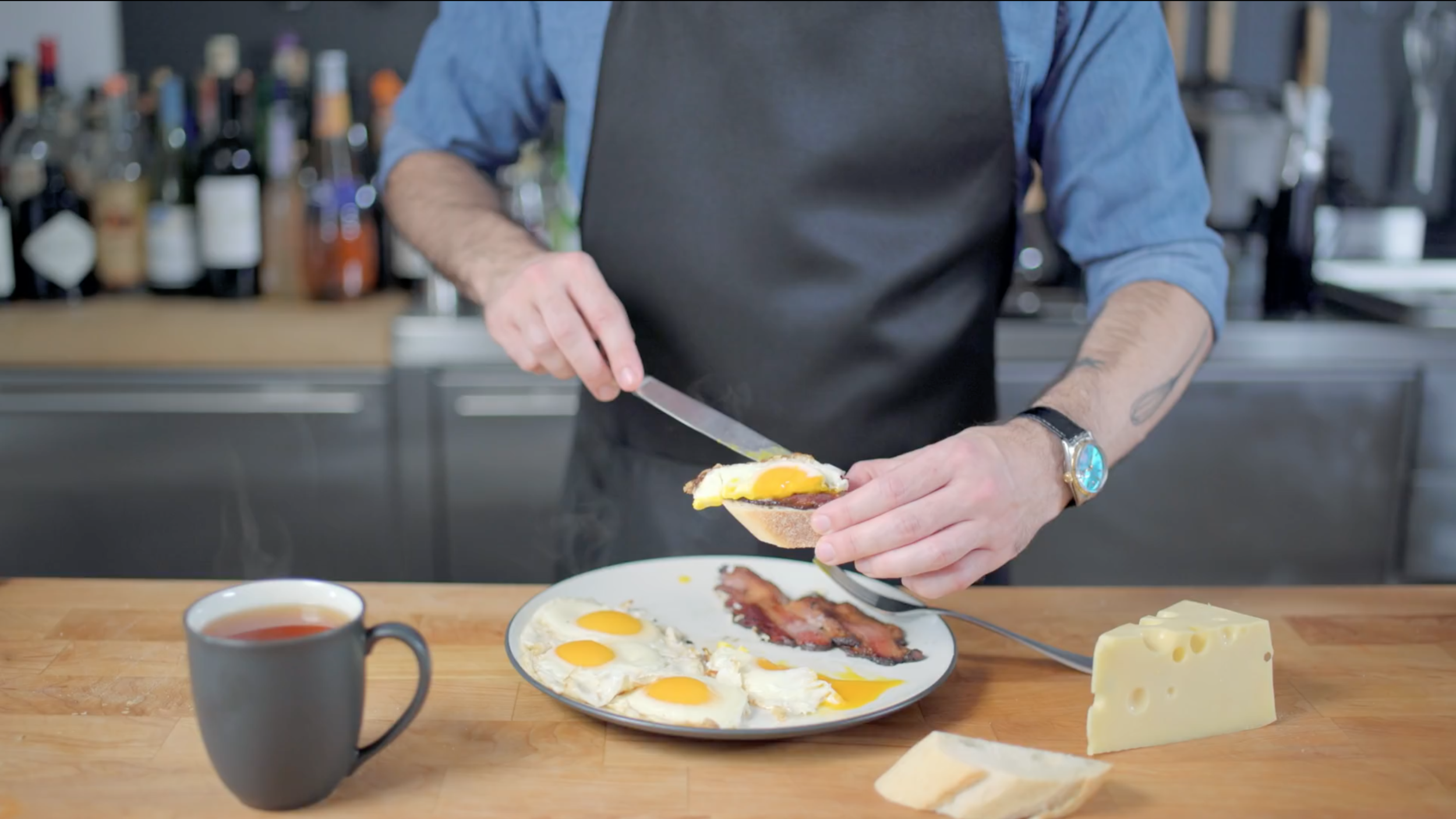 Bacon and Eggs Breakfast inspired by Howl's Moving Castle