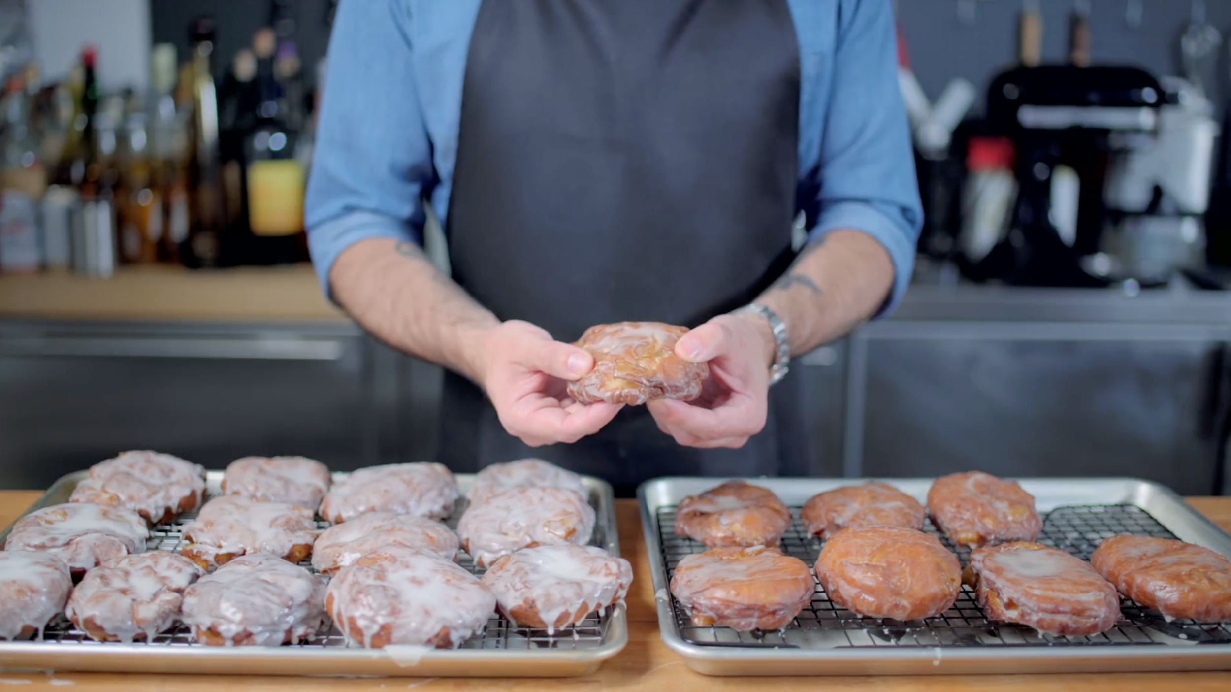 Double-Glazed Apple Fritters inspired by Regular Show