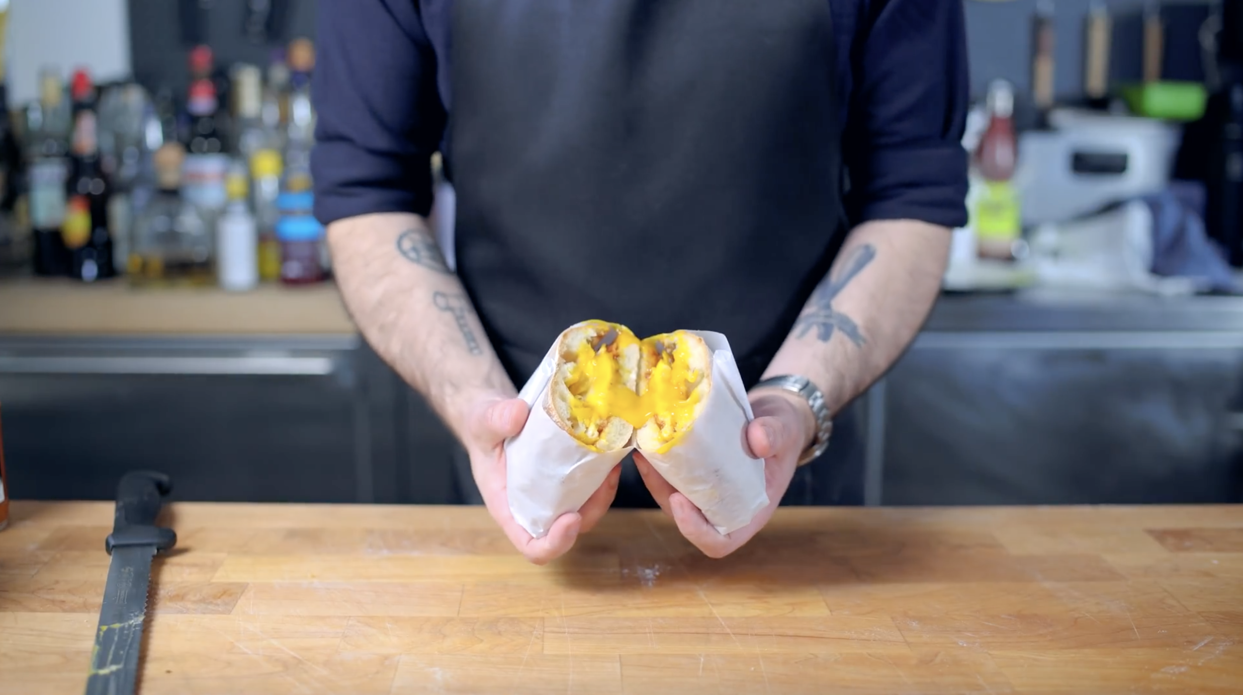 Egg Sandwich (with Homemade Ciabatta) inspired by Birds of Prey