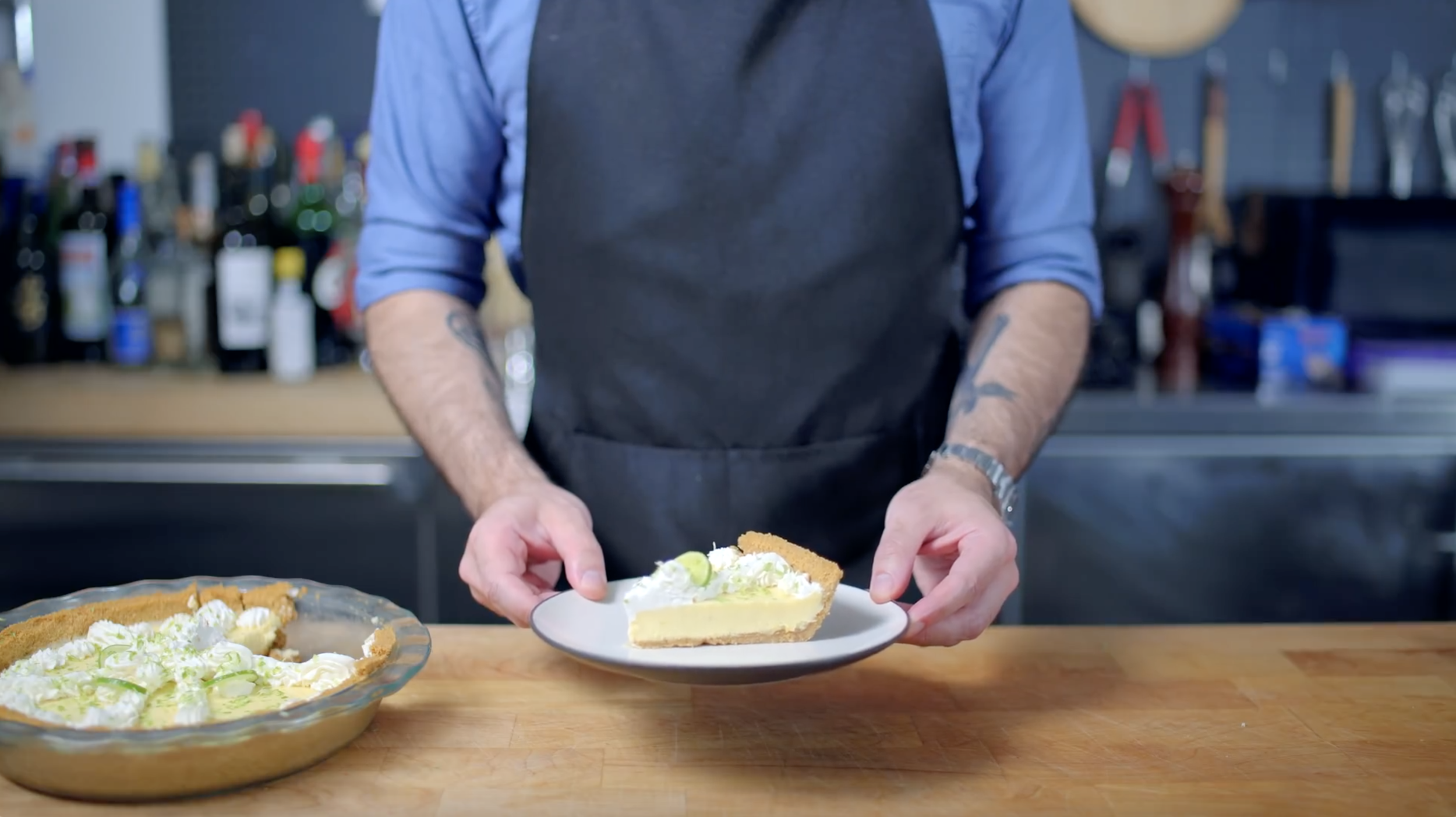 Perfect Key Lime Pie inspired by Dexter