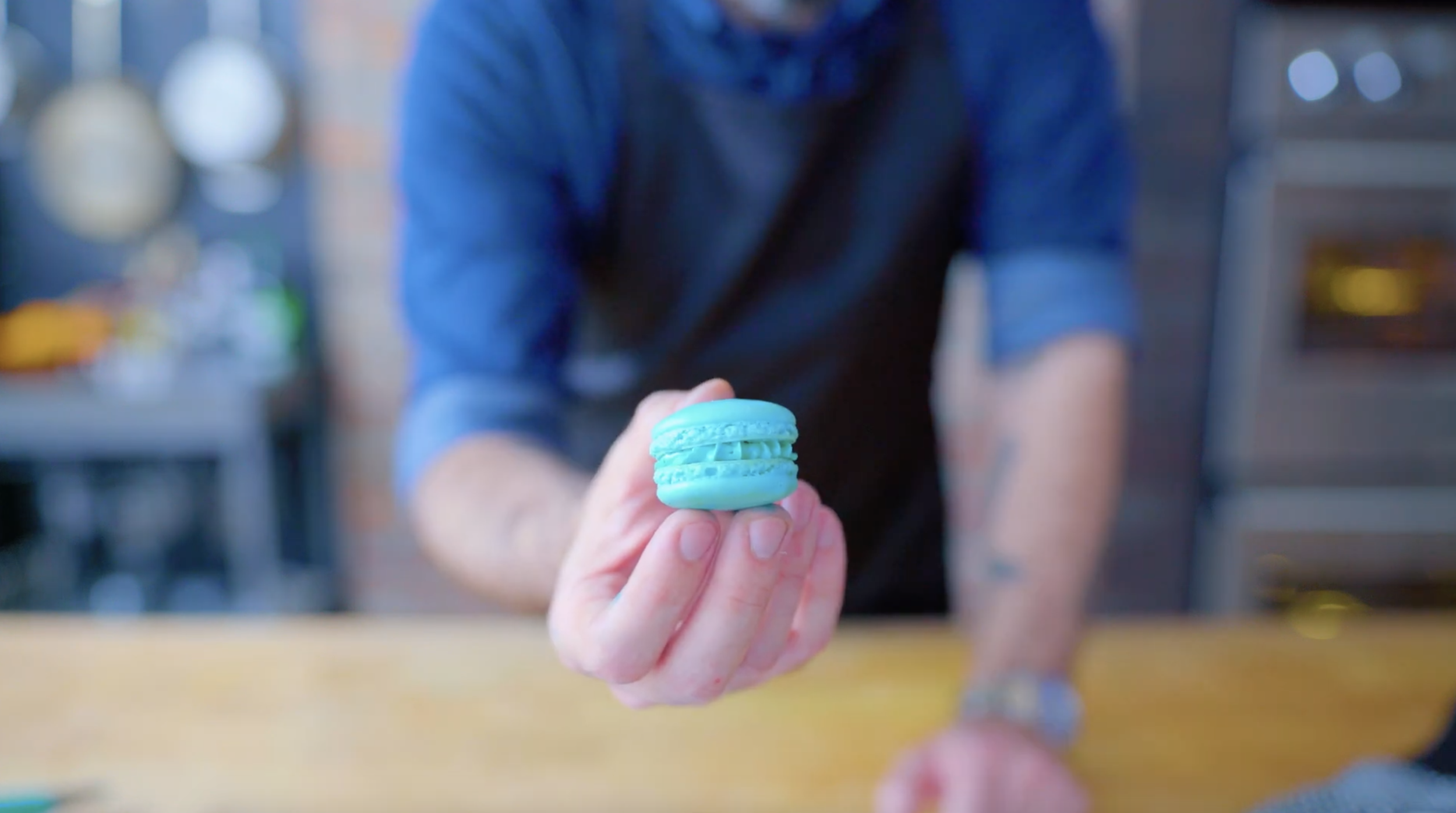 Macarons inspired by The Mandalorian